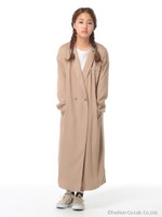 ・ニュアンステーラードロングジャケット/Navy