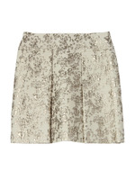 シャイニーカモフラージュ柄スカート/シルバー(406)