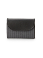 ピンストライプ3つ折り財布/チャコールグレー(314)