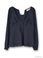 レディシフォンブラウス/ピンク