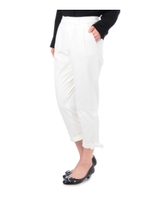 裾リボンストレッチパンツ/レモンイエロー(031)