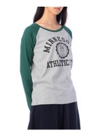 Champion プリント配色ラグランスリーブカットソー/ダークグレー(913)