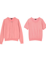 [S]ビジュー使いラメニットカーディガン/ピンク系(073)