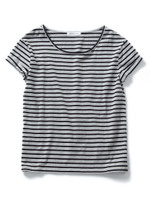 【NUMBER STANDARD】ボーダーカットTee/グレー