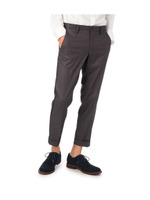 サイドラインストレッチクロップドパンツ/ブラック(019)