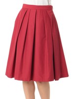 タックフレアスカート/マスタード