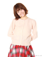 タム起毛カーディガン/ピンク