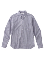 パウダー起毛チェック柄シャツ/ブルー(292)