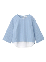 プチフラワージャカードブラウス/ライトブルー(491)