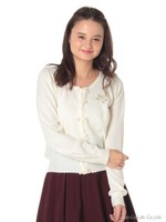 ペガサス刺繍カーディガン/コン