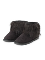 ムートン調ファーブーツ/ブラック(019)