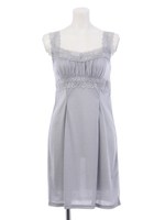 レースタンクペチコート/ライトグレー