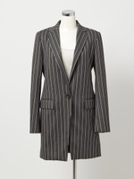 レジメンタルストライプジャケット/グレー