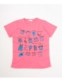 吸湿速乾 ランドリープリントTシャツ/ピンク(072)