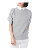 衿付き裏毛プルオーバー/グレー(012)