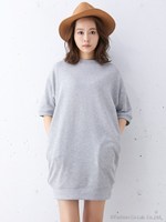 H/Nコクーン/チュニック/グレー