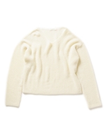 【NUMBER STANDARD】畦編Vネックニットプルオーバー/ネイビー