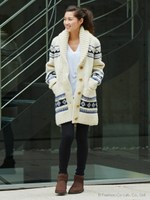 【WEB限定】Westwood Outfitters（ウエストウッド アウトフィッターズ） 15FW コラボ　カウチン ロング /　ライナー付/O.WHITE