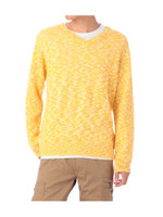 インナー付きスラブ杢調ニット/レモンイエロー(031)