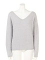 キャットシャギーニットTOP/WHT