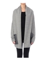 ミックスカラートッパーカーディガン/グレー系(012)
