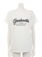 ミニ裏毛　ワッペン刺繍/ホワイト