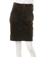 加工コーディロイタイトスカート/ブラウン