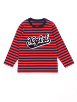 L/S  TEE  PATCHED  SIGNATURE  LOGO/RED