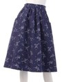 Paradeミモレスカート/ネイビー