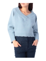 Supreme LaLa ショートニット/ライトブルー(091)