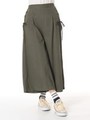 ・脇レースアップガウチョパンツ/Khaki