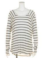 【VOLCOM】Lived In Rib LS/WHT