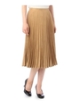 スエード調アコーディオンプリーツスカート/ベージュ(052)