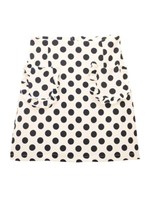 ドットポケットミニスカート/ブラック