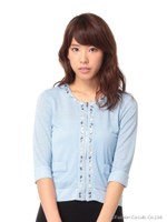 ビジュージップジャケット/ブラック