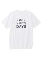 フロッキープリントTシャツ/ホワイト(001)