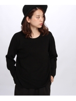 ルーズフィットプルオーバーニット/ブラウン(042)