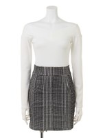 千鳥柄ドッキングOP/オフホワイト