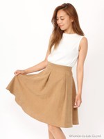 15.AW　ミモレ丈スカート/カーキ