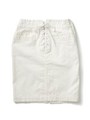 LACE UP SKIRT/ホワイト