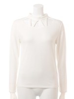カットハイネックTOPS/グリーン