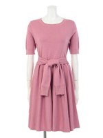 クリークニットコーデドレス/ピンク
