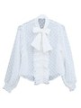 シフォンボウタイブラウス/ホワイト