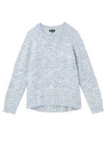 シフォン切り替えメランジニット/イエロー系(430)