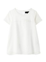 スクエアレース重ねカットソー/ホワイト(001)