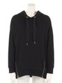 ファスナー付パーカー/ブラック