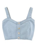 フロント釦ビスチェ/ブリーチ