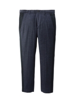 メランジドビーストレッチ9分丈テーパードパンツ/ネイビー(093)