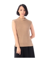 ワイドリブノースリーブニット/グレー(012)