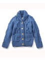 LOW GAUGE KNIT CARDIGAN/ブルー